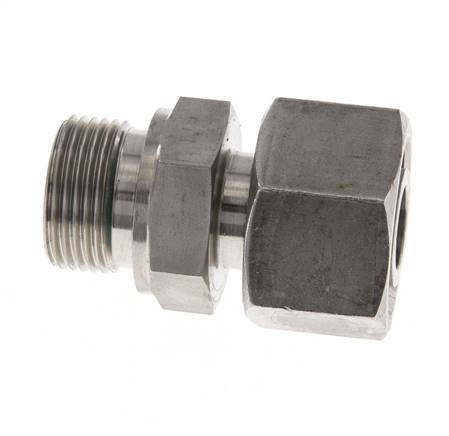 14S & G1/2'' Zink plated Steel Straight Swivel with Male Threads 630 bar NBR O-ring Sealing Cone Adjustable ISO 8434-1