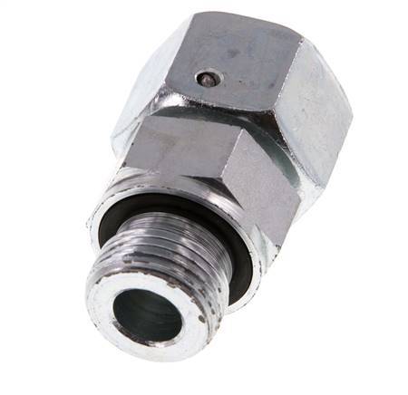 16S & G1/2'' Zink plated Steel Straight Swivel with Male Threads 400 bar NBR O-ring Sealing Cone Adjustable ISO 8434-1