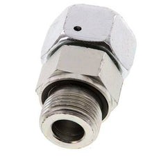 20S & G3/4'' Zink plated Steel Straight Swivel with Male Threads 400 bar NBR O-ring Sealing Cone Adjustable ISO 8434-1