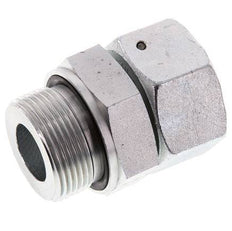 30S & G1-1/4'' Zink plated Steel Straight Swivel with Male Threads 400 bar NBR O-ring Sealing Cone Adjustable ISO 8434-1