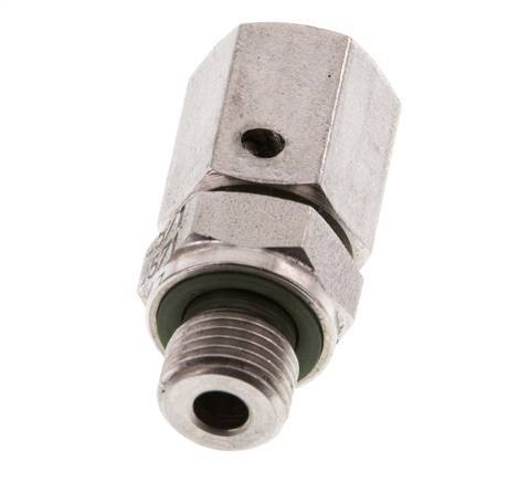 6L & G1/8'' Stainless Steel Straight Swivel with Male Threads 315 bar FKM O-ring Sealing Cone Adjustable ISO 8434-1