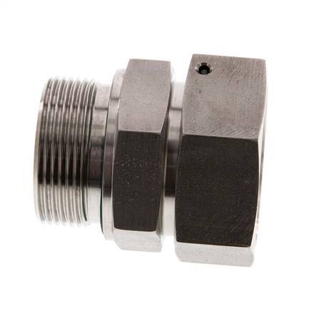 42L & G1-1/2'' Stainless Steel Straight Swivel with Male Threads 160 bar FKM O-ring Sealing Cone Adjustable ISO 8434-1