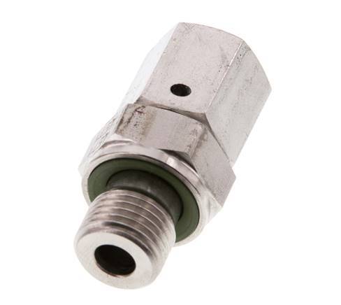 6S & G1/4'' Stainless Steel Straight Swivel with Male Threads 630 bar FKM O-ring Sealing Cone Adjustable ISO 8434-1