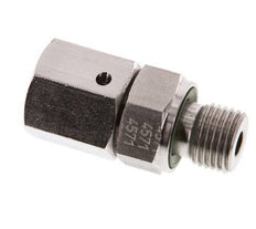 8S & G1/4'' Stainless Steel Straight Swivel with Male Threads 630 bar FKM O-ring Sealing Cone Adjustable ISO 8434-1