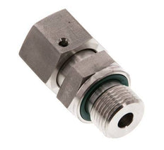 10S & G3/8'' Stainless Steel Straight Swivel with Male Threads 630 bar FKM O-ring Sealing Cone Adjustable ISO 8434-1