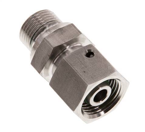 10S & G3/8'' Stainless Steel Straight Swivel with Male Threads 630 bar FKM O-ring Sealing Cone Adjustable ISO 8434-1