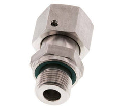 12S & G3/8'' Stainless Steel Straight Swivel with Male Threads 630 bar FKM O-ring Sealing Cone Adjustable ISO 8434-1