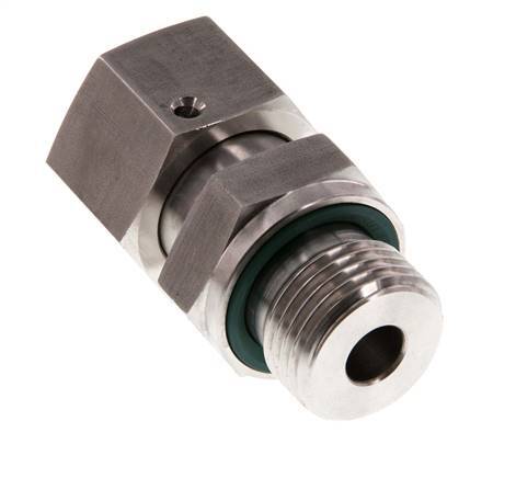 14S & G1/2'' Stainless Steel Straight Swivel with Male Threads 630 bar FKM O-ring Sealing Cone Adjustable ISO 8434-1
