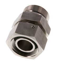 30S & G1-1/4'' Stainless Steel Straight Swivel with Male Threads 400 bar FKM O-ring Sealing Cone Adjustable ISO 8434-1