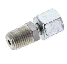8L & 1/4'' NPT Zink plated Steel Straight Swivel with Male Threads 315 bar Adjustable ISO 8434-1