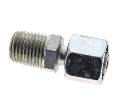 8L & 1/4'' NPT Zink plated Steel Straight Swivel with Male Threads 315 bar Adjustable ISO 8434-1