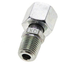 10L & 1/4'' NPT Zink plated Steel Straight Swivel with Male Threads 315 bar Adjustable ISO 8434-1