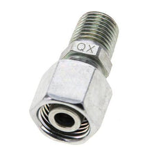 10L & 1/4'' NPT Zink plated Steel Straight Swivel with Male Threads 315 bar Adjustable ISO 8434-1