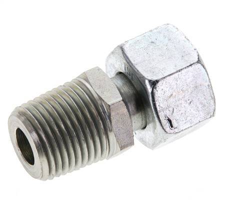 15L & 1/2'' NPT Zink plated Steel Straight Swivel with Male Threads 315 bar Adjustable ISO 8434-1