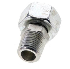 18L & 1/2'' NPT Zink plated Steel Straight Swivel with Male Threads 315 bar Adjustable ISO 8434-1