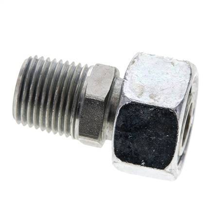 18L & 1/2'' NPT Zink plated Steel Straight Swivel with Male Threads 315 bar Adjustable ISO 8434-1