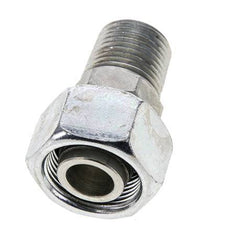 18L & 1/2'' NPT Zink plated Steel Straight Swivel with Male Threads 315 bar Adjustable ISO 8434-1