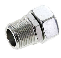 28L & 1'' NPT Zink plated Steel Straight Swivel with Male Threads 160 bar Adjustable ISO 8434-1