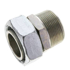 42L & 1-1/2'' NPT Zink plated Steel Straight Swivel with Male Threads 160 bar Adjustable ISO 8434-1