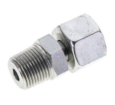 10S & 3/8'' NPT Zink plated Steel Straight Swivel with Male Threads 630 bar Adjustable ISO 8434-1