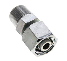 10S & 3/8'' NPT Zink plated Steel Straight Swivel with Male Threads 630 bar Adjustable ISO 8434-1