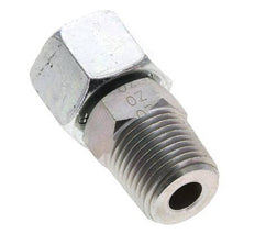 14S & 1/2'' NPT Zink plated Steel Straight Swivel with Male Threads 630 bar Adjustable ISO 8434-1