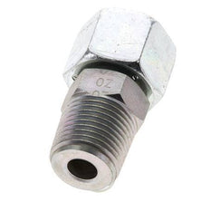 14S & 1/2'' NPT Zink plated Steel Straight Swivel with Male Threads 630 bar Adjustable ISO 8434-1