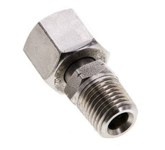 10L & 1/4'' NPT Stainless Steel Straight Swivel with Male Threads 315 bar Adjustable ISO 8434-1