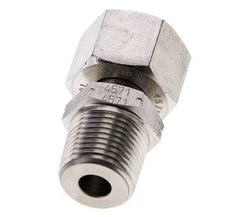 12L & 3/8'' NPT Stainless Steel Straight Swivel with Male Threads 315 bar Adjustable ISO 8434-1