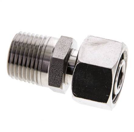 15L & 1/2'' NPT Stainless Steel Straight Swivel with Male Threads 315 bar Adjustable ISO 8434-1