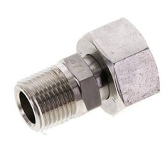 18L & 1/2'' NPT Stainless Steel Straight Swivel with Male Threads 315 bar Adjustable ISO 8434-1