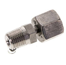 8S & 1/4'' NPT Stainless Steel Straight Swivel with Male Threads 630 bar Adjustable ISO 8434-1