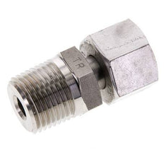 12S & 1/2'' NPT Stainless Steel Straight Swivel with Male Threads 630 bar Adjustable ISO 8434-1