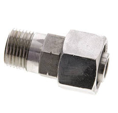 16S & 1/2'' NPT Stainless Steel Straight Swivel with Male Threads 400 bar Adjustable ISO 8434-1