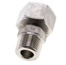 20S & 3/4'' NPT Stainless Steel Straight Swivel with Male Threads 400 bar Adjustable ISO 8434-1