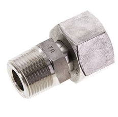 20S & 3/4'' NPT Stainless Steel Straight Swivel with Male Threads 400 bar Adjustable ISO 8434-1