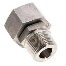 25S & 1'' NPT Stainless Steel Straight Swivel with Male Threads 400 bar Adjustable ISO 8434-1