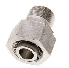 25S & 1'' NPT Stainless Steel Straight Swivel with Male Threads 400 bar Adjustable ISO 8434-1