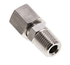 8L & 1/4'' NPT Stainless Steel Straight Swivel with Male Threads 315 bar FKM O-ring Sealing Cone Adjustable ISO 8434-1