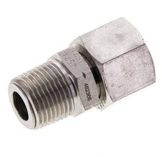 12L & 3/8'' NPT Stainless Steel Straight Swivel with Male Threads 315 bar FKM O-ring Sealing Cone Adjustable ISO 8434-1