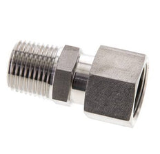 15L & 1/2'' NPT Stainless Steel Straight Swivel with Male Threads 315 bar FKM O-ring Sealing Cone Adjustable ISO 8434-1