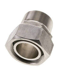42L & 1-1/2'' NPT Stainless Steel Straight Swivel with Male Threads 160 bar FKM O-ring Sealing Cone Adjustable ISO 8434-1