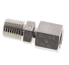 6S & 1/4'' NPT Stainless Steel Straight Swivel with Male Threads 630 bar FKM O-ring Sealing Cone Adjustable ISO 8434-1
