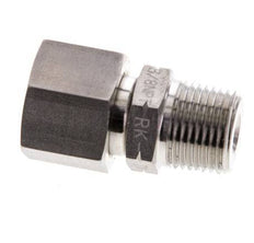 10S & 3/8'' NPT Stainless Steel Straight Swivel with Male Threads 630 bar FKM O-ring Sealing Cone Adjustable ISO 8434-1