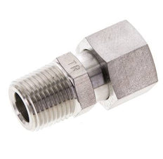 14S & 1/2'' NPT Stainless Steel Straight Swivel with Male Threads 630 bar FKM O-ring Sealing Cone Adjustable ISO 8434-1