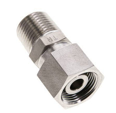 14S & 1/2'' NPT Stainless Steel Straight Swivel with Male Threads 630 bar FKM O-ring Sealing Cone Adjustable ISO 8434-1