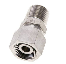 14S & 1/2'' NPT Stainless Steel Straight Swivel with Male Threads 630 bar FKM O-ring Sealing Cone Adjustable ISO 8434-1