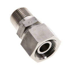 16S & 1/2'' NPT Stainless Steel Straight Swivel with Male Threads 400 bar FKM O-ring Sealing Cone Adjustable ISO 8434-1