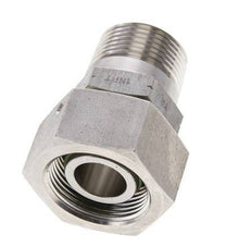 25S & 1'' NPT Stainless Steel Straight Swivel with Male Threads 400 bar FKM O-ring Sealing Cone Adjustable ISO 8434-1