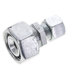 12L & 22L Zink plated Steel Straight Cutting Fitting with Swivel 160 bar ISO 8434-1